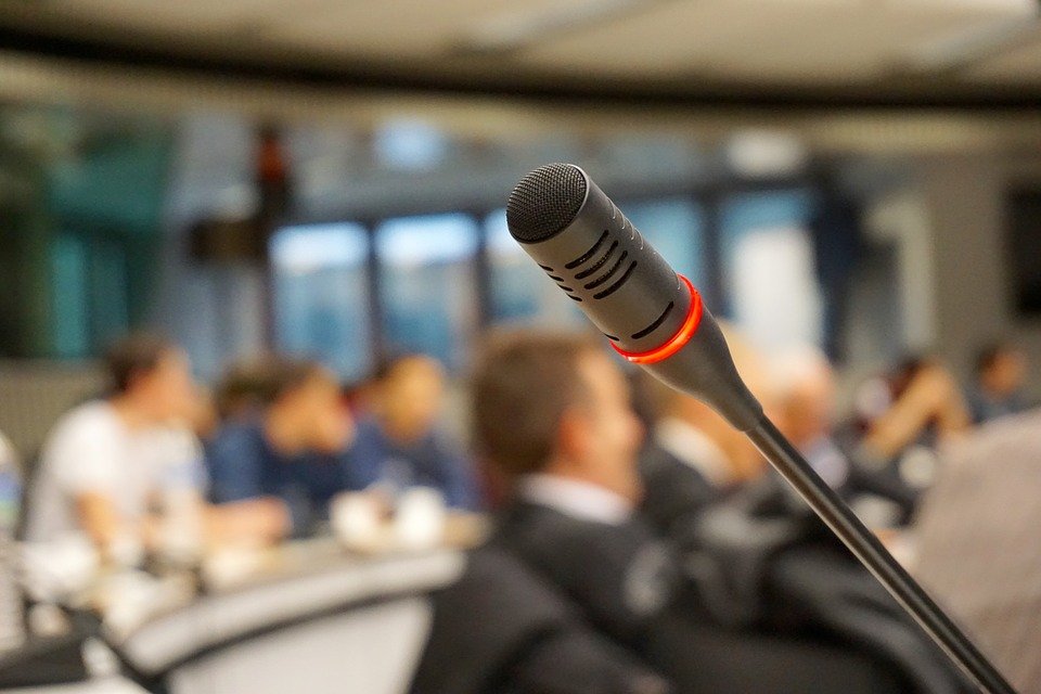 Microphone, Active, Talk, Conference, Meeting, Audio